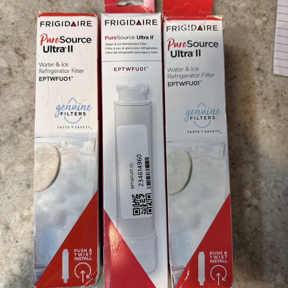 3 Frigidaire PureSource Ultra II Water/Ice Refrigerator Filter (EPTWFU01)